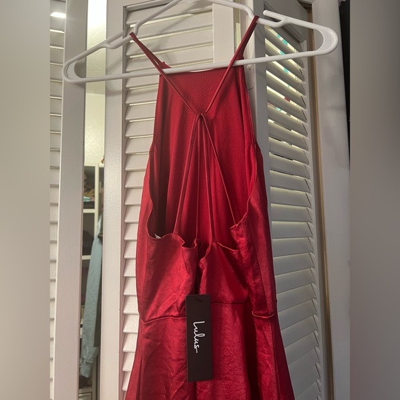 Lulu's Burgundy Maxi Dress - Picture 8 of 11